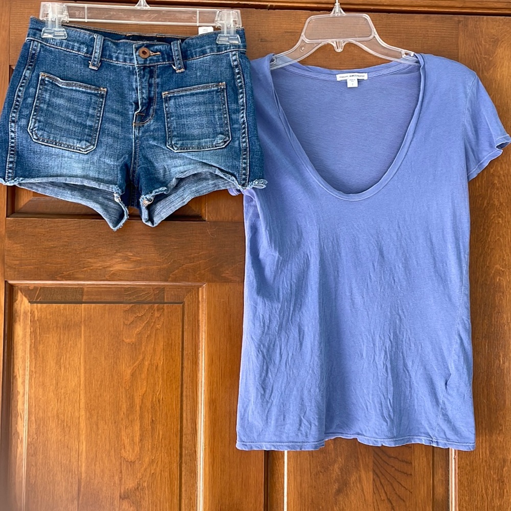 Lucky brand patch pocket denim shorts, size 24